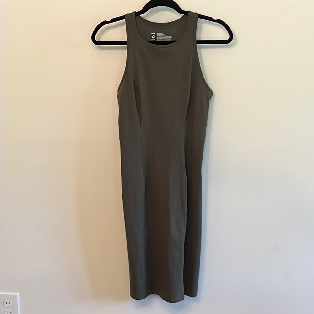 Zara Green Athletic Midi Halter Dress